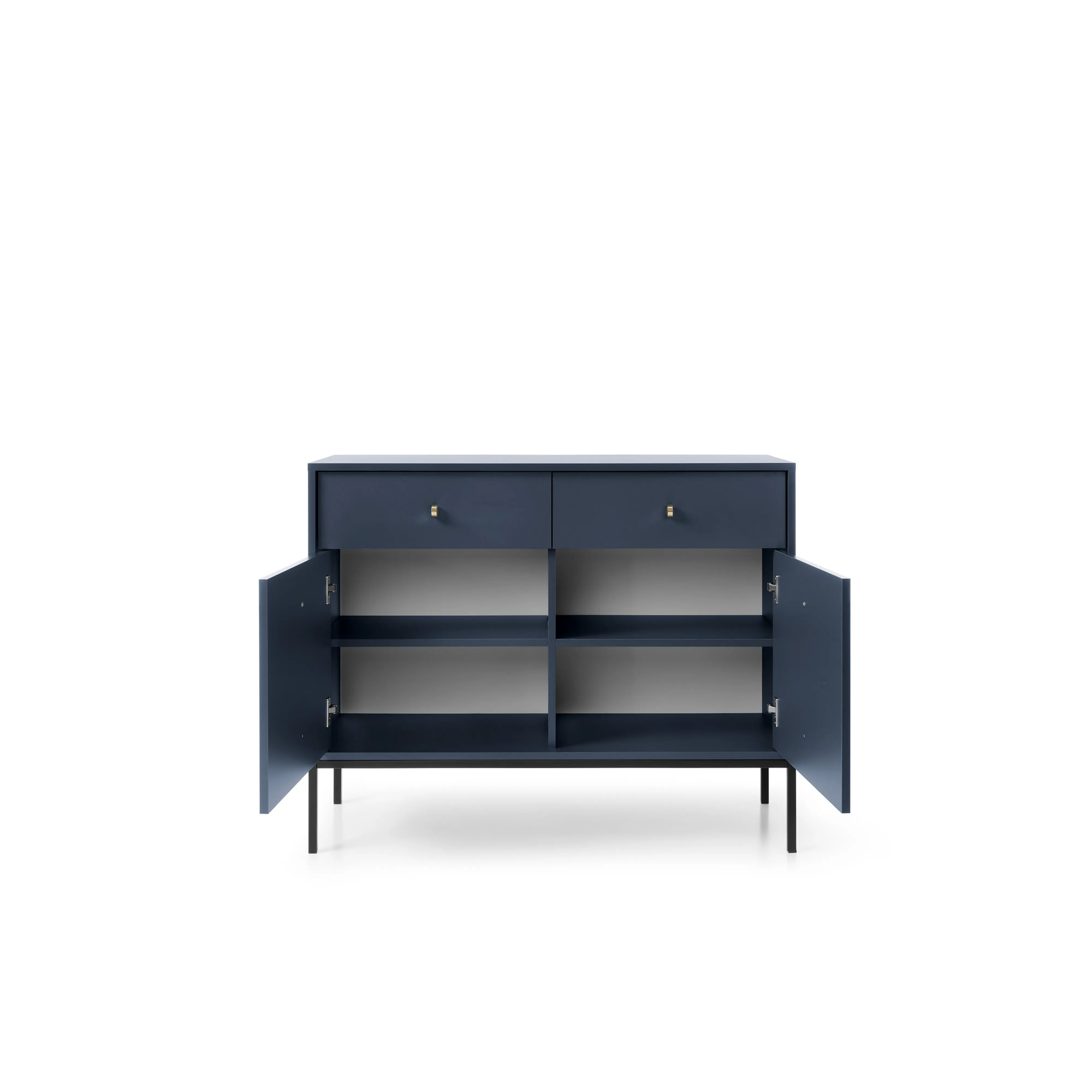 Komoda Dwudrzwiowa z Szufladami Granat MKSZ104 MONO