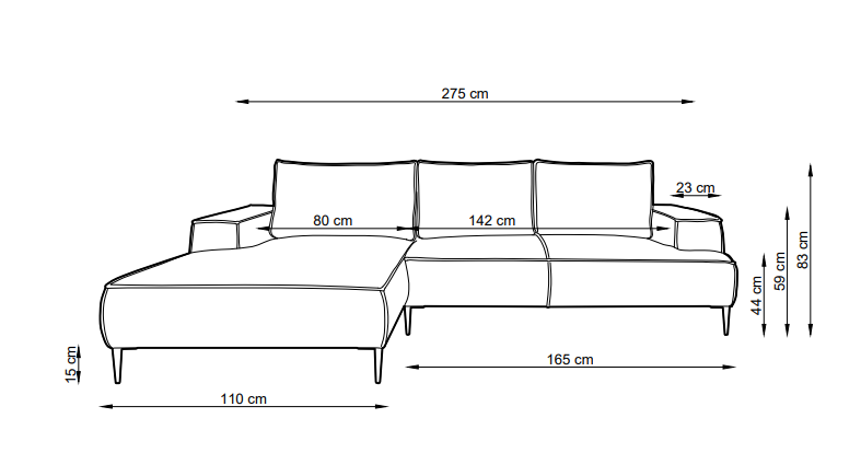 Narożnik Avio M – nowoczesna forma i codzienny komfort