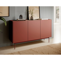 Komoda Trzydrzwiowa 144cm Ceramic Red COLOR