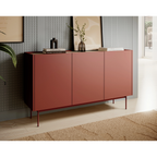 Komoda Trzydrzwiowa 144cm Ceramic Red COLOR