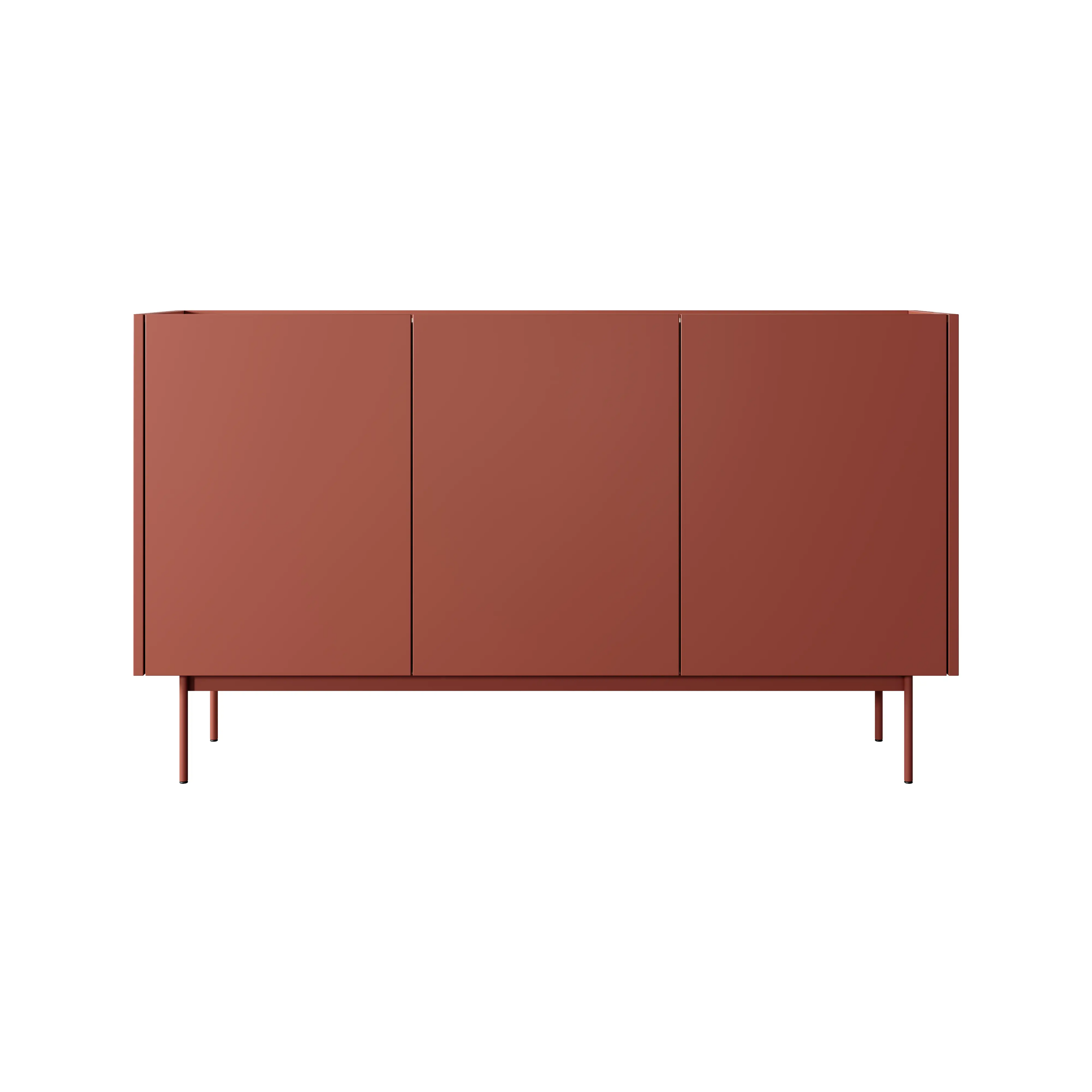 Komoda Trzydrzwiowa 144cm Ceramic Red COLOR
