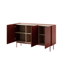 Komoda Trzydrzwiowa 144cm Ceramic Red COLOR