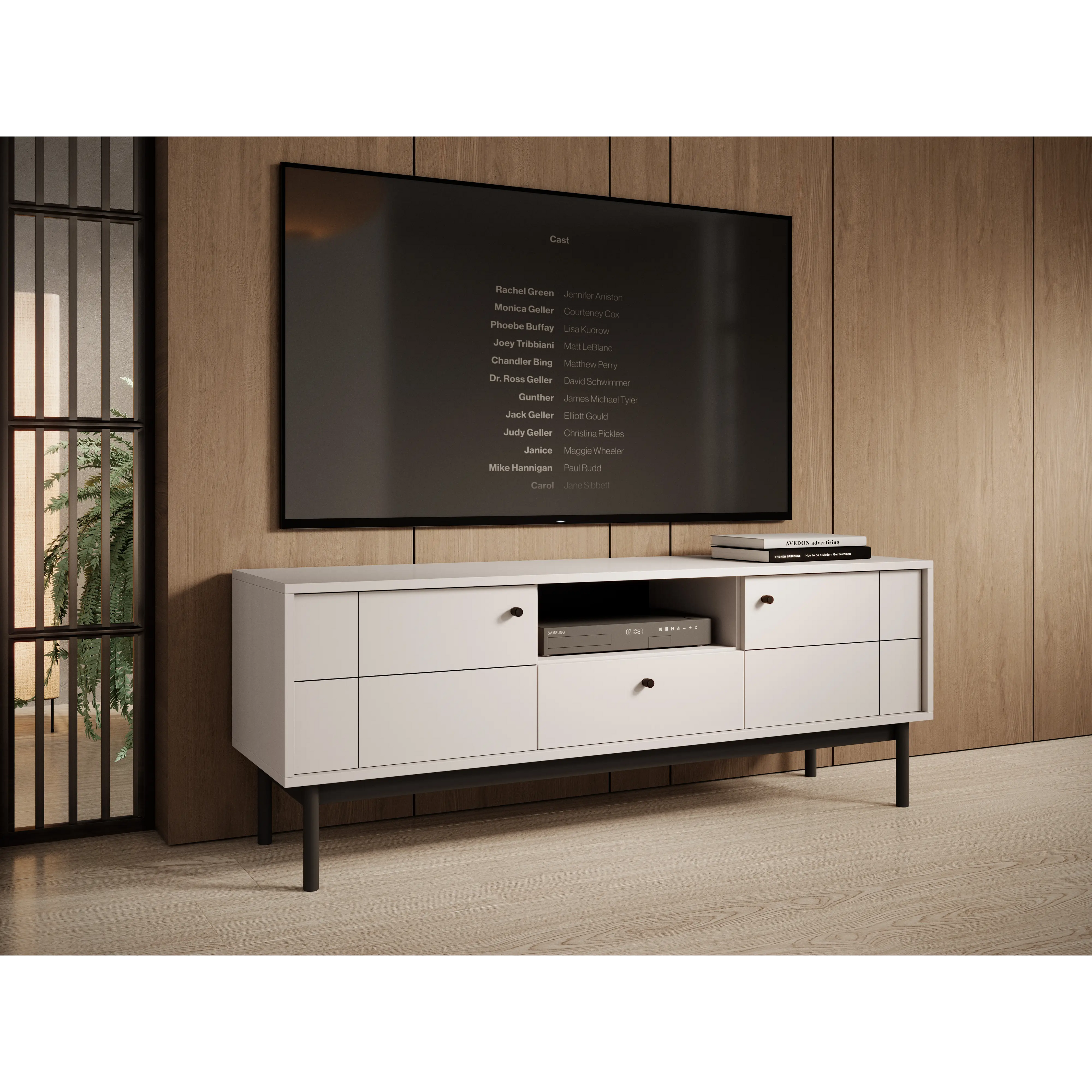 Szafka RTV-154 Dwudrzwiowa Kaszmir RTV154 Japandi