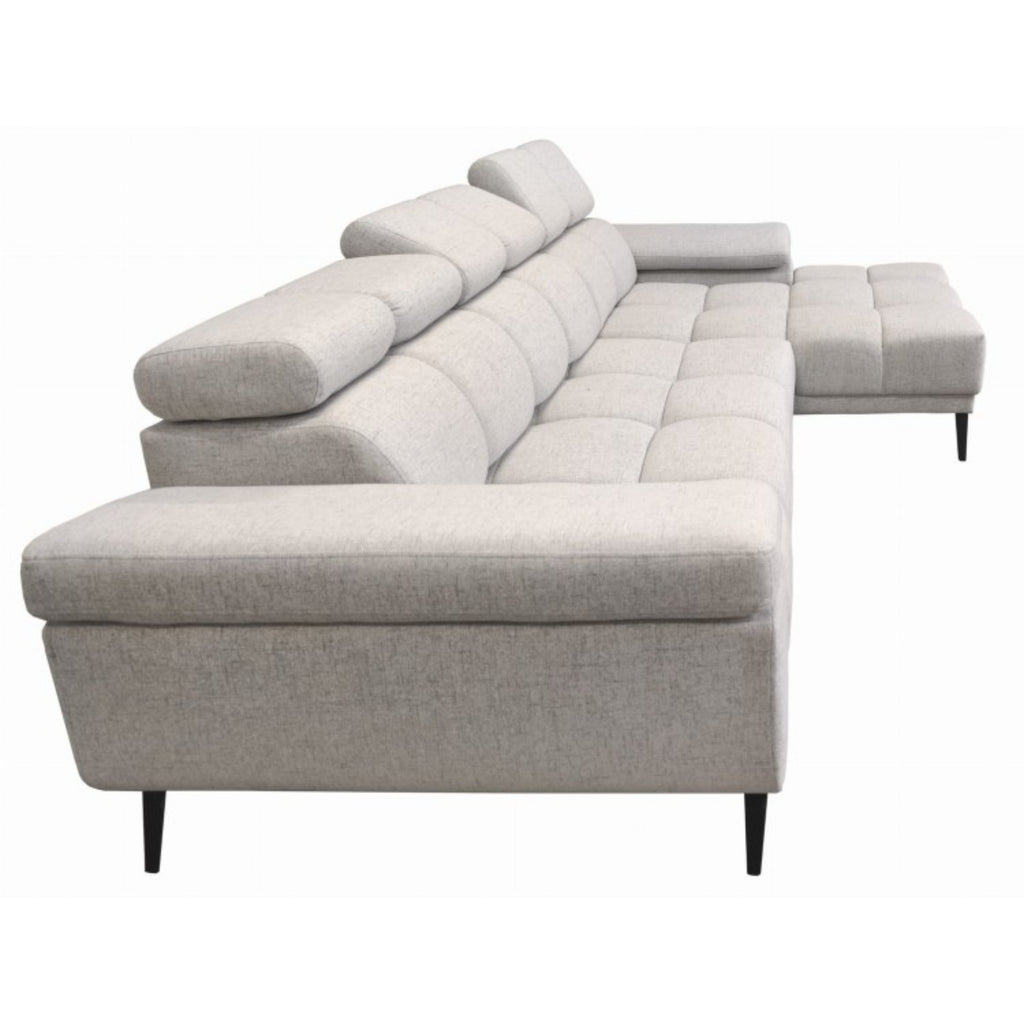 Narożnik 300 cm Beżowy nowoczesny Relaxio Motion Corner z el.funkcją wysuwu siedziska
