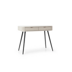 Toaletka VELORA 2S 103 cm – kaszmir, ryflowane fronty, czarne nogi