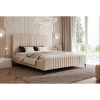 Łóżko tapicerowane Lunara SLIM na nóżkach - Tkanina Dream Velvet