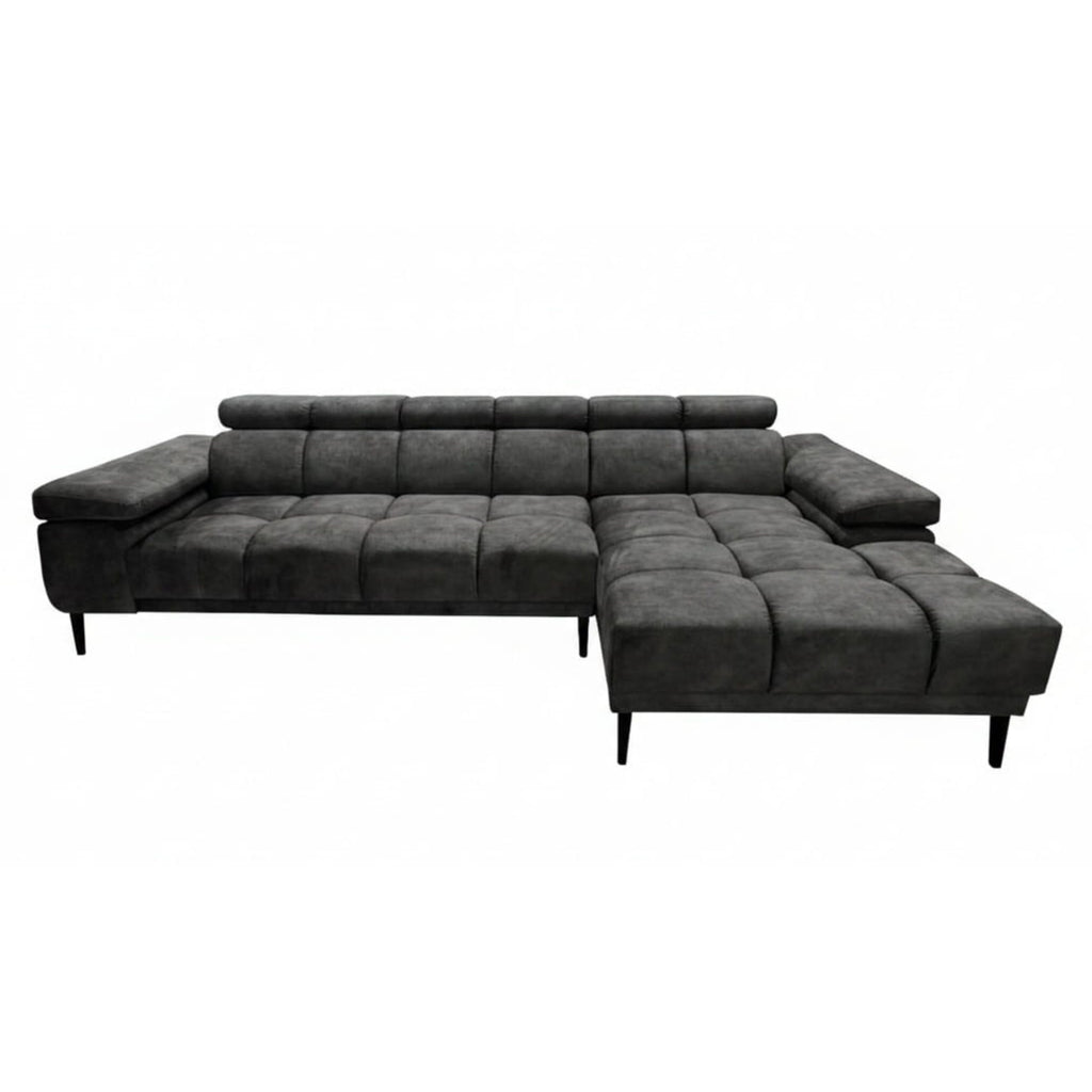 Narożnik 300 cm Szary nowoczesny Relaxio Motion Corner z el.funkcją wysuwu siedziska