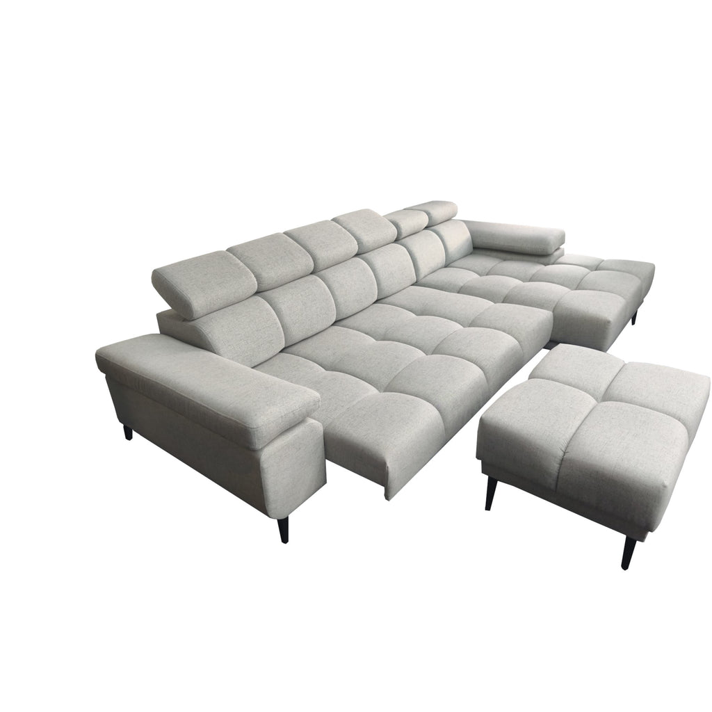 Narożnik 300 cm Beżowy nowoczesny Relaxio Motion Corner z el.funkcją wysuwu siedziska