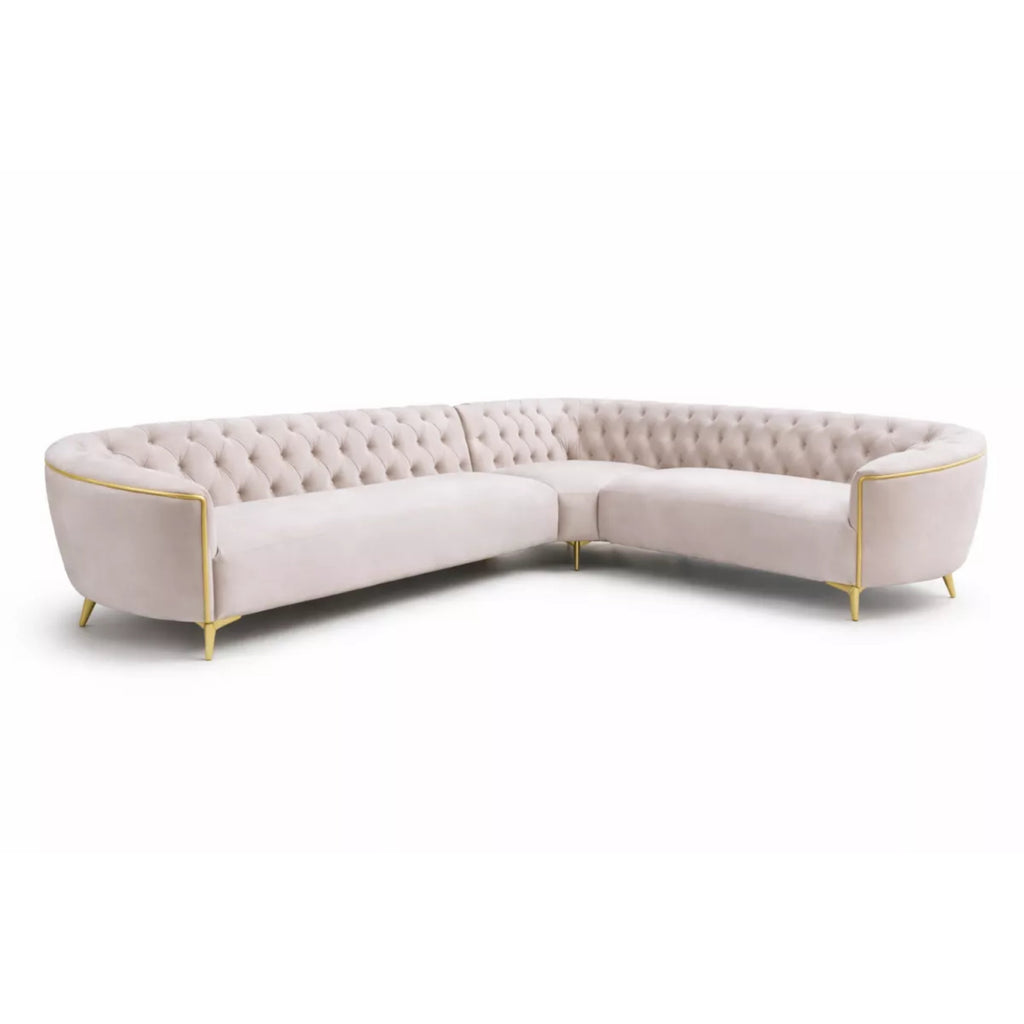 Narożnik Chesterfield Roselle Glam Corner
