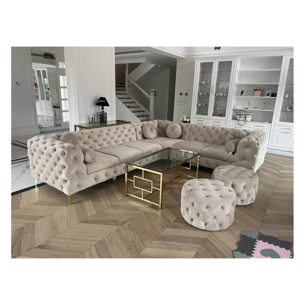 Narożnik Chesterfield Monarch Velvet Corner