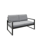 Zestaw mebli ogrodowych – sofa 3-osobowa + sofa 2-osobowa + fotel + stolik