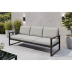 Zestaw mebli ogrodowych – sofa 3-osobowa + sofa 2-osobowa + fotel + stolik
