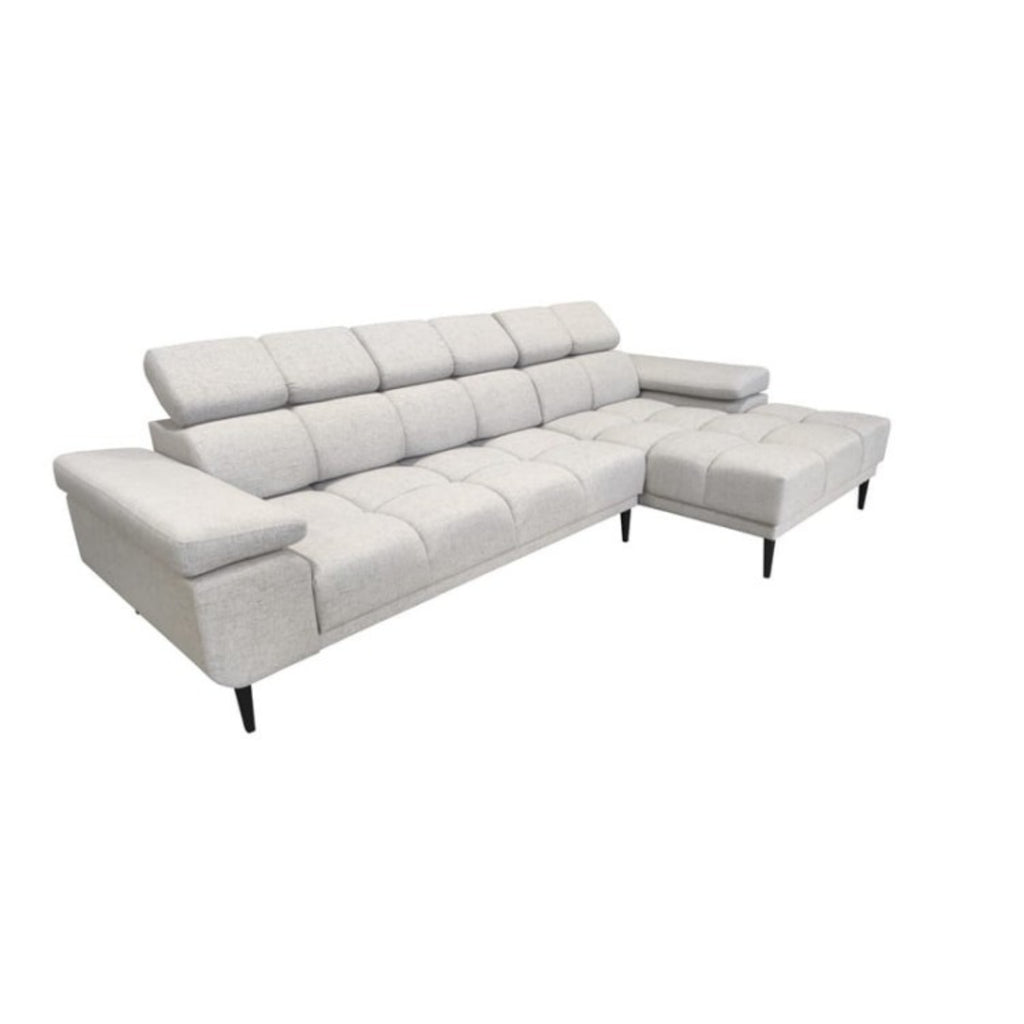 Narożnik 300 cm Beżowy nowoczesny Relaxio Motion Corner z el.funkcją wysuwu siedziska